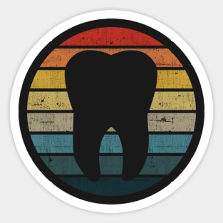 Tooth Vintage Sunshine - Dentist Dental Assistant Gift print Sticker